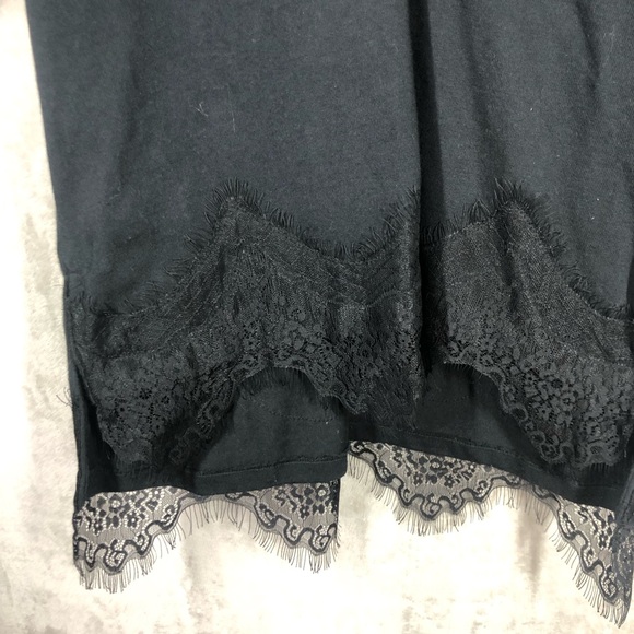 Rag & Bone Rugby Lace Polo Shirt Women’s S Black Edgy Chic Dark Academia - Picture 3 of 8